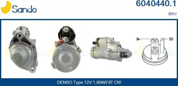 Sando 6040440.1 - Motorino d'avviamento www.autoricambi360.it
