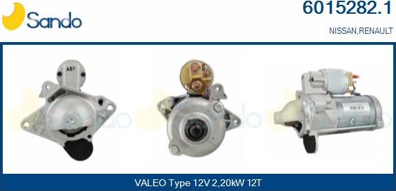 Sando 6015282.1 - Motorino d'avviamento www.autoricambi360.it