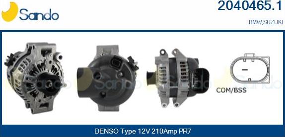 Sando 2040465.1 - Alternatore www.autoricambi360.it
