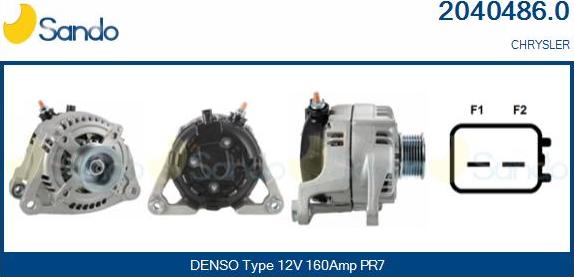 Sando 2040486.0 - Alternatore www.autoricambi360.it
