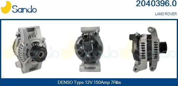 Sando 2040396.0 - Alternatore www.autoricambi360.it