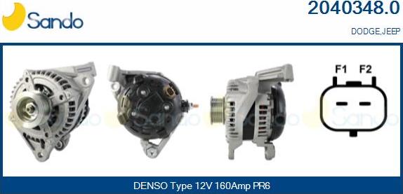 Sando 2040348.0 - Alternatore www.autoricambi360.it