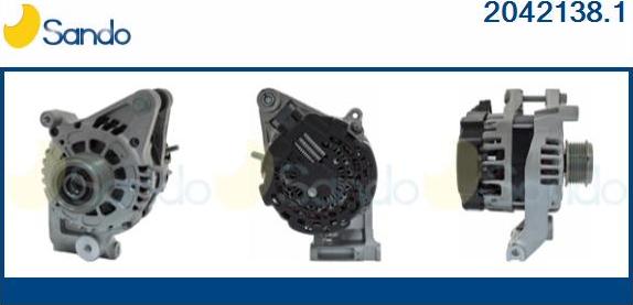 Sando 2042138.1 - Alternatore www.autoricambi360.it