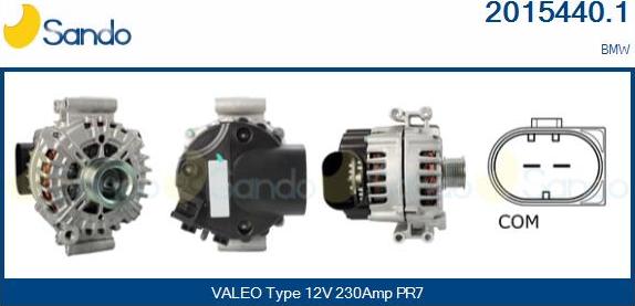 Sando 2015440.1 - Alternatore www.autoricambi360.it
