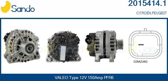 Sando 2015414.1 - Alternatore www.autoricambi360.it