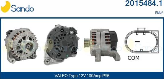 Sando 2015484.1 - Alternatore www.autoricambi360.it