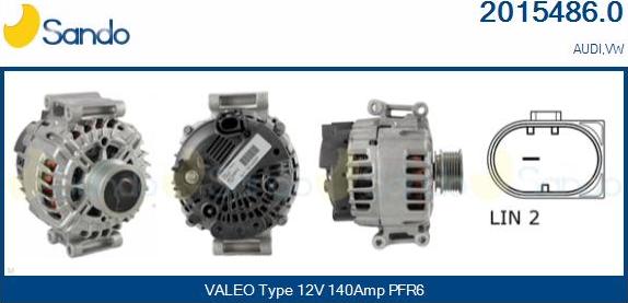 Sando 2015486.0 - Alternatore www.autoricambi360.it
