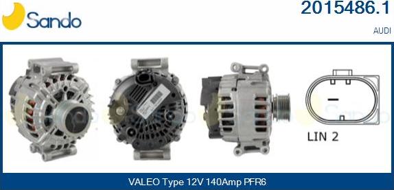Sando 2015486.1 - Alternatore www.autoricambi360.it