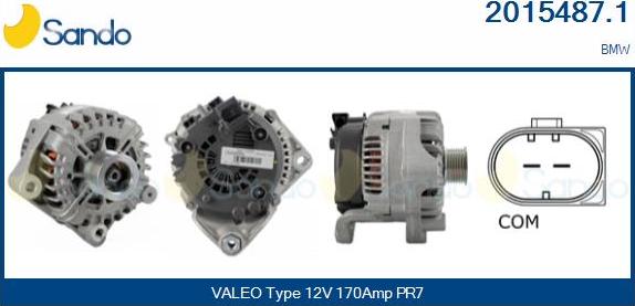 Sando 2015487.1 - Alternatore www.autoricambi360.it