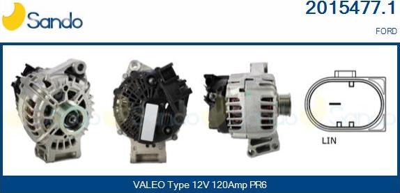 Sando 2015477.1 - Alternatore www.autoricambi360.it