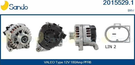 Sando 2015529.1 - Alternatore www.autoricambi360.it