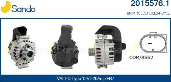 Sando 2015576.1 - Alternatore www.autoricambi360.it
