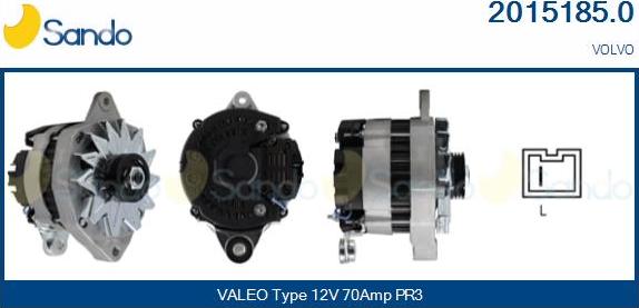 Sando 2015185.0 - Alternatore www.autoricambi360.it