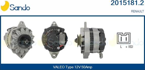 Sando 2015181.2 - Alternatore www.autoricambi360.it