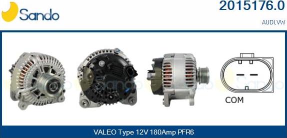 Sando 2015176.0 - Alternatore www.autoricambi360.it