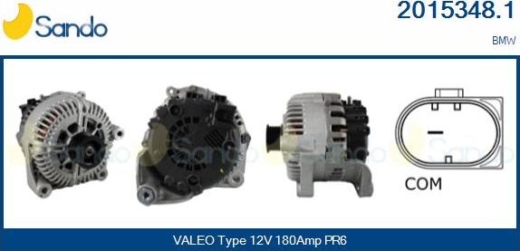 Sando 2015348.1 - Alternatore www.autoricambi360.it