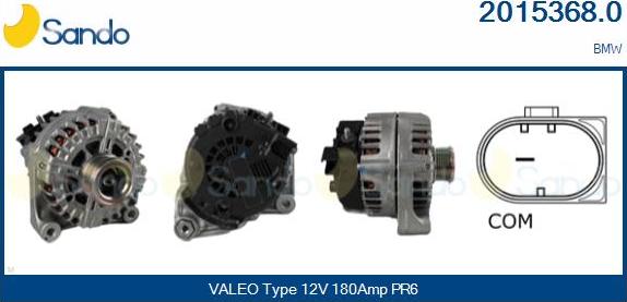 Sando 2015368.0 - Alternatore www.autoricambi360.it