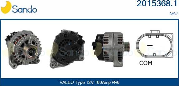 Sando 2015368.1 - Alternatore www.autoricambi360.it