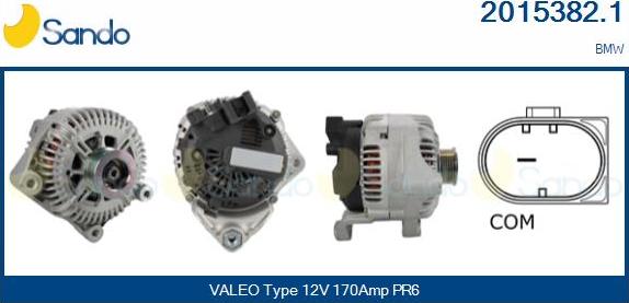 Sando 2015382.1 - Alternatore www.autoricambi360.it