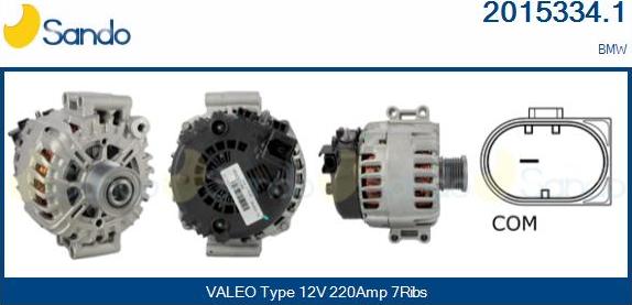 Sando 2015334.1 - Alternatore www.autoricambi360.it