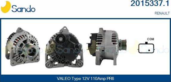 Sando 2015337.1 - Alternatore www.autoricambi360.it