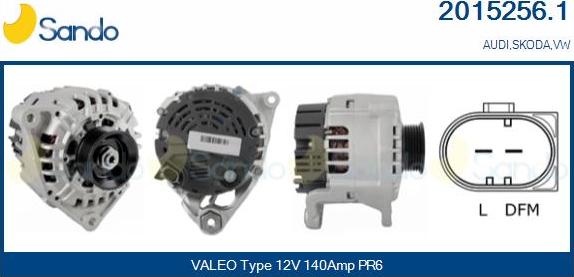 Sando 2015256.1 - Alternatore www.autoricambi360.it