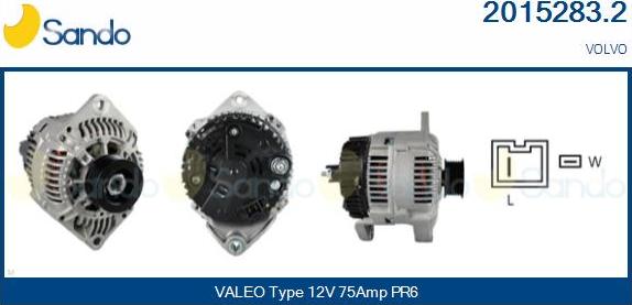 Sando 2015283.2 - Alternatore www.autoricambi360.it