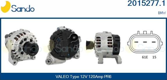 Sando 2015277.1 - Alternatore www.autoricambi360.it