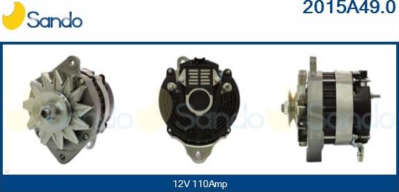 Sando 2015A49.0 - Alternatore www.autoricambi360.it