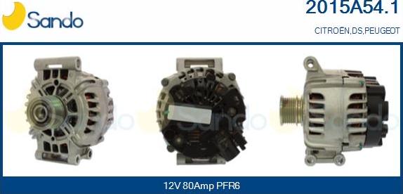 Sando 2015A54.1 - Alternatore www.autoricambi360.it