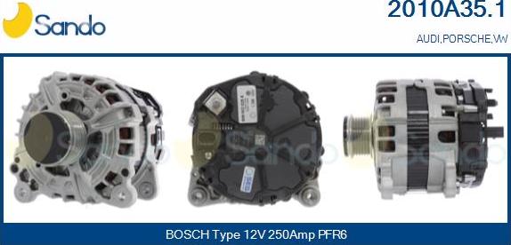 Sando 2010A35.1 - Alternatore www.autoricambi360.it