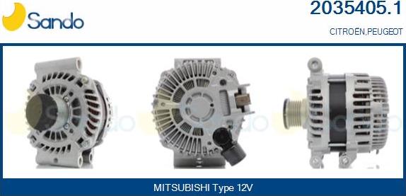 Sando 2035405.1 - Alternatore www.autoricambi360.it