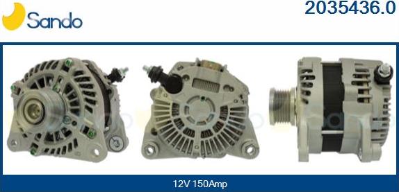 Sando 2035436.0 - Alternatore www.autoricambi360.it