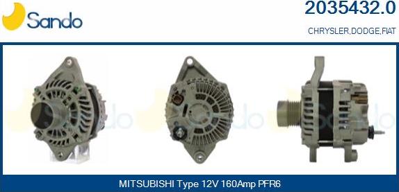 Sando 2035432.0 - Alternatore www.autoricambi360.it