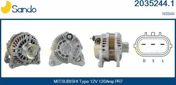 Sando 2035244.1 - Alternatore www.autoricambi360.it