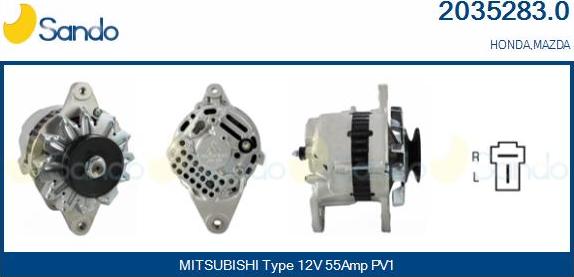 Sando 2035283.0 - Alternatore www.autoricambi360.it