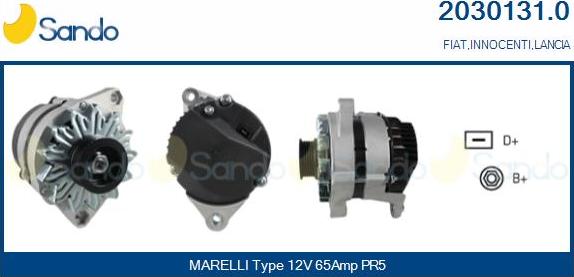 Sando 2030131.0 - Alternatore www.autoricambi360.it