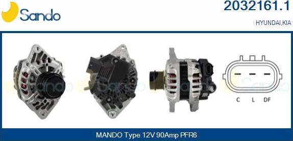 Sando 2032161.1 - Alternatore www.autoricambi360.it