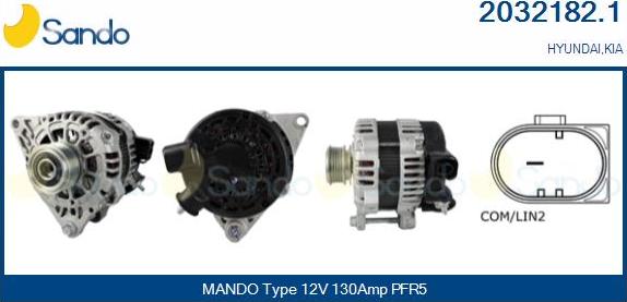 Sando 2032182.1 - Alternatore www.autoricambi360.it