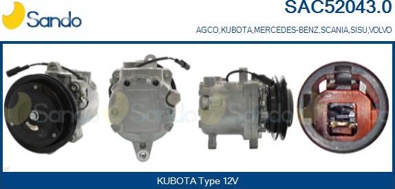 Sando SAC52043.0 - Compressore, Climatizzatore www.autoricambi360.it