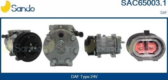 Sando SAC65003.1 - Compressore, Climatizzatore www.autoricambi360.it