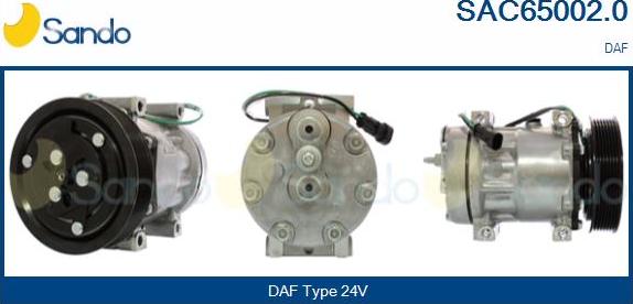 Sando SAC65002.0 - Compressore, Climatizzatore www.autoricambi360.it
