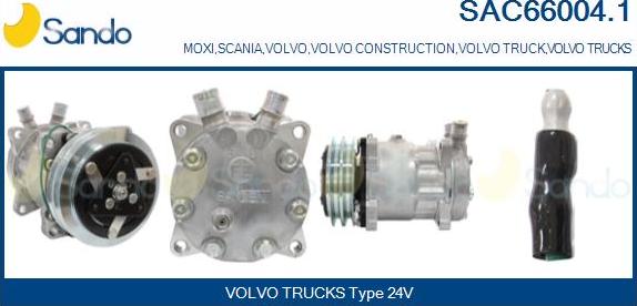 Sando SAC66004.1 - Compressore, Climatizzatore www.autoricambi360.it