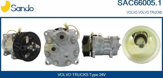 Sando SAC66005.1 - Compressore, Climatizzatore www.autoricambi360.it