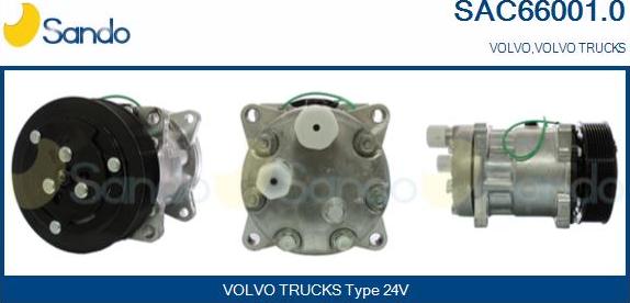 Sando SAC66001.0 - Compressore, Climatizzatore www.autoricambi360.it