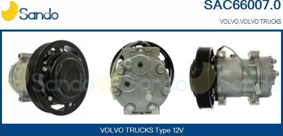 Sando SAC66007.0 - Compressore, Climatizzatore www.autoricambi360.it