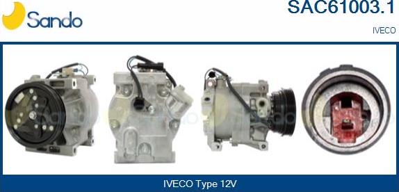 Sando SAC61003.1 - Compressore, Climatizzatore www.autoricambi360.it