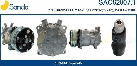 Sando SAC62007.1 - Compressore, Climatizzatore www.autoricambi360.it