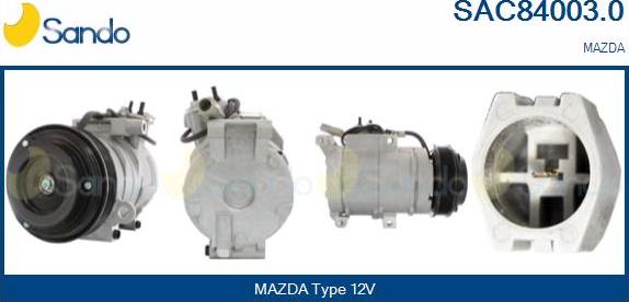 Sando SAC84003.0 - Compressore, Climatizzatore www.autoricambi360.it