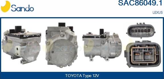Sando SAC86049.1 - Compressore, Climatizzatore www.autoricambi360.it